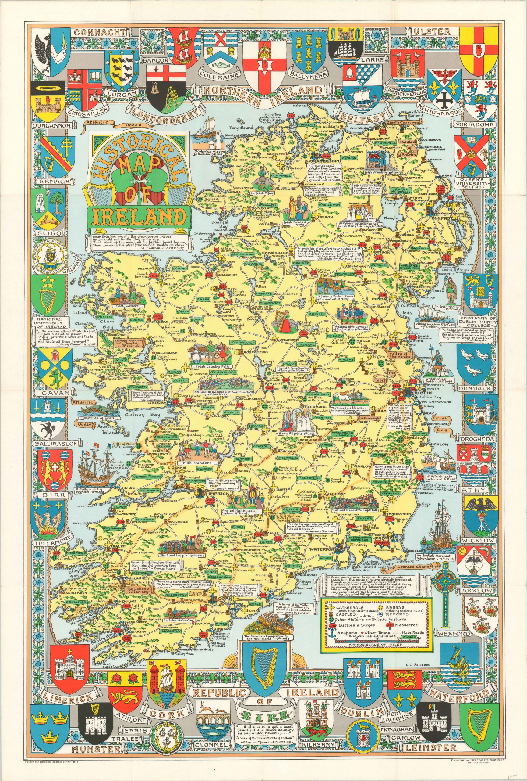 Historical Map of Ireland