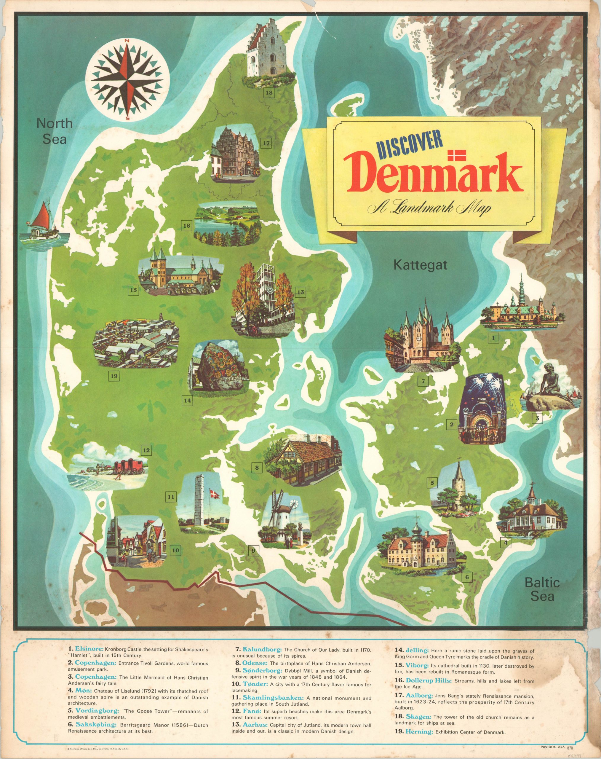 Discover Denmark A Landmark Map
