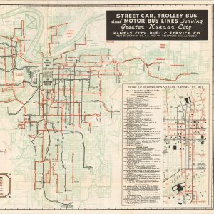 Street Car, Trolley Bus and Motor Bus Lines Serving Greater Kansas City