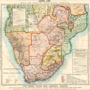 The Union Steam Ship Company's Map of South & East Africa.