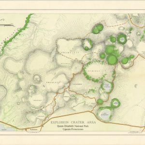 Explosion Crater Area Queen Elizabeth National Park Uganda Protectorate