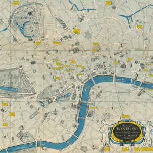 Map of London Showing Principal Places of Interest and all "Chef & Brewer" Houses