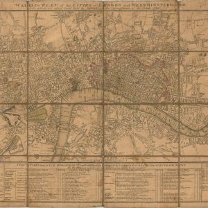 Wallis's Plan of the Cities of London and Westminster for 1800