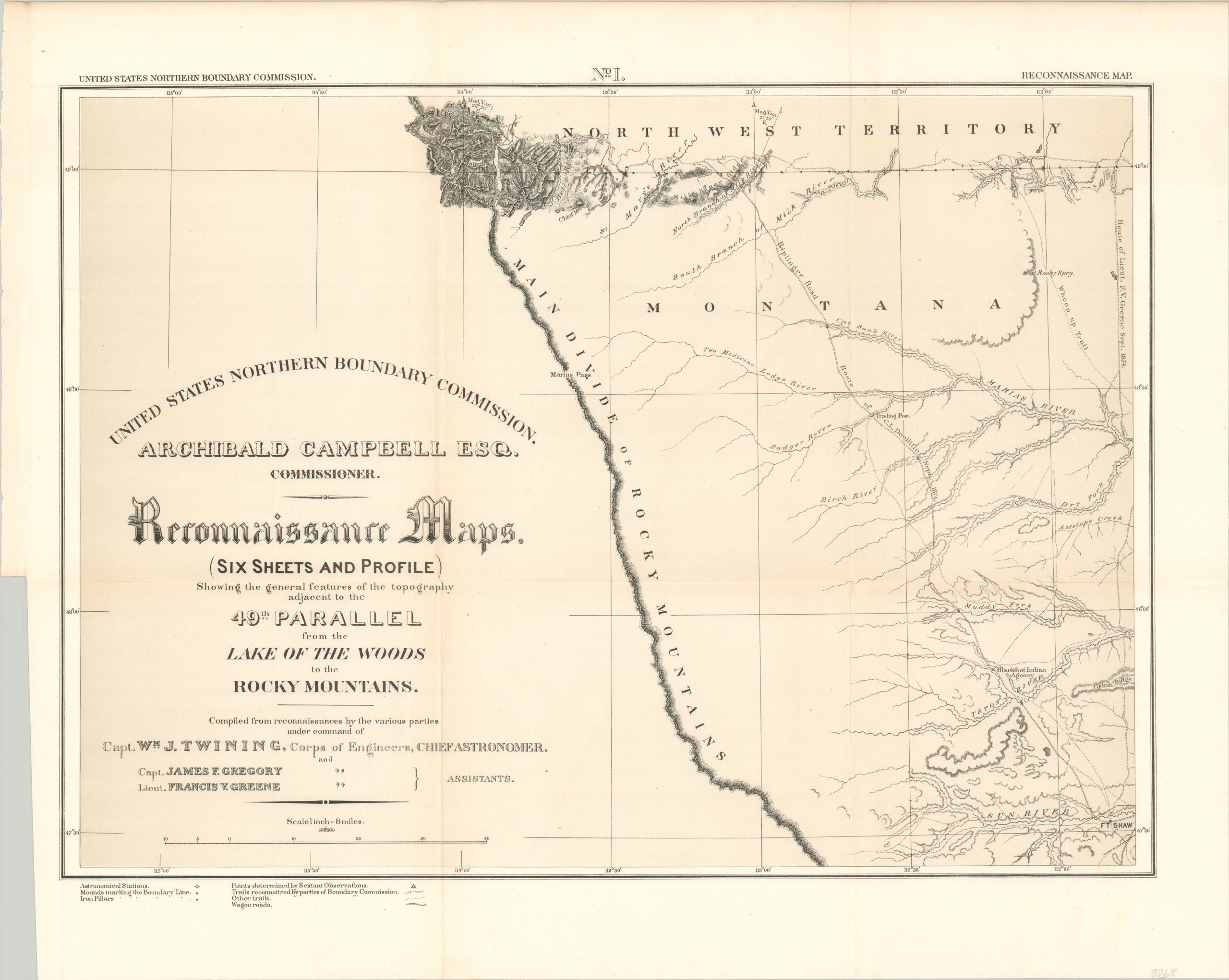 Reconnaissance Maps (Six Sheets and Profile)