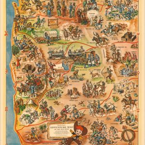 Rancho Red's Adventure Map of the Old West