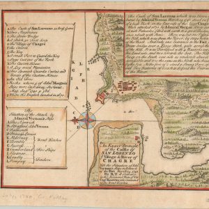 An Exact Draught of the Castle of San Lorenzo the Village & River of Chagre