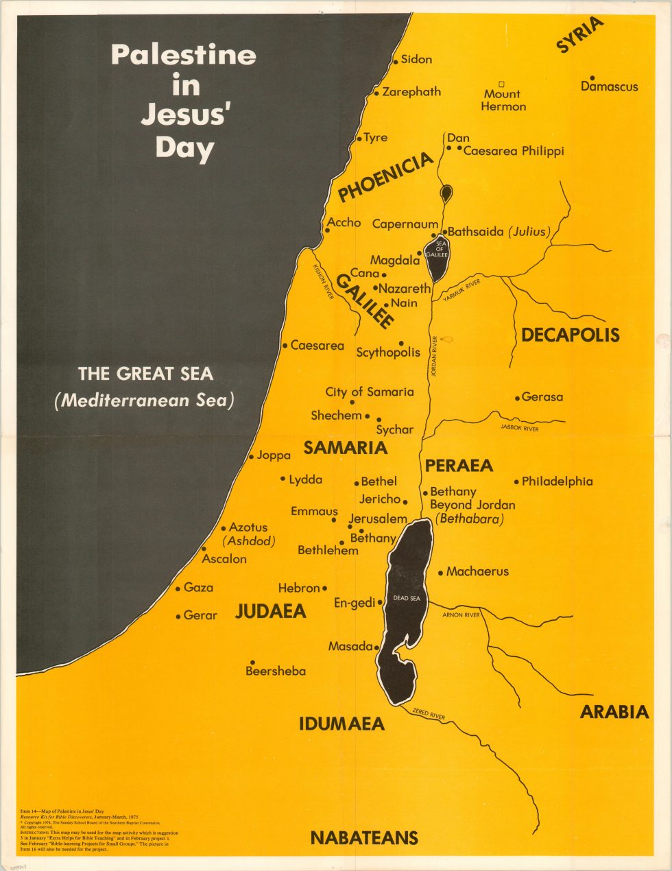 Detailed Topographical Map Of Palestine Bible Mapping Map | Images and ...