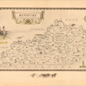 An Historical and Geographical Map of the State of Kentucky. "The Dark and Bloody Ground."