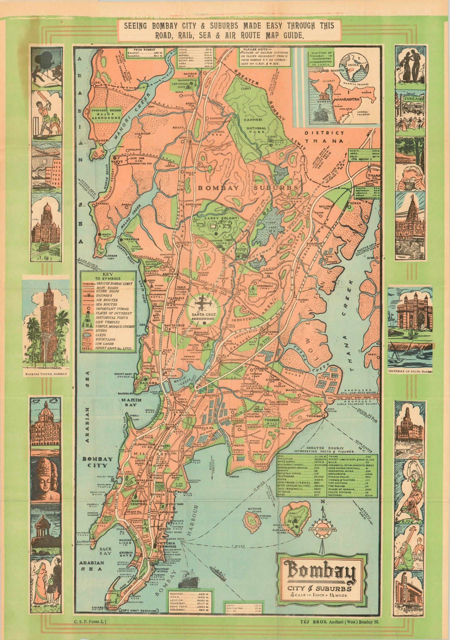 Seeing Bombay City & Suburbs Made Easy Through this Road, Rail, Sea