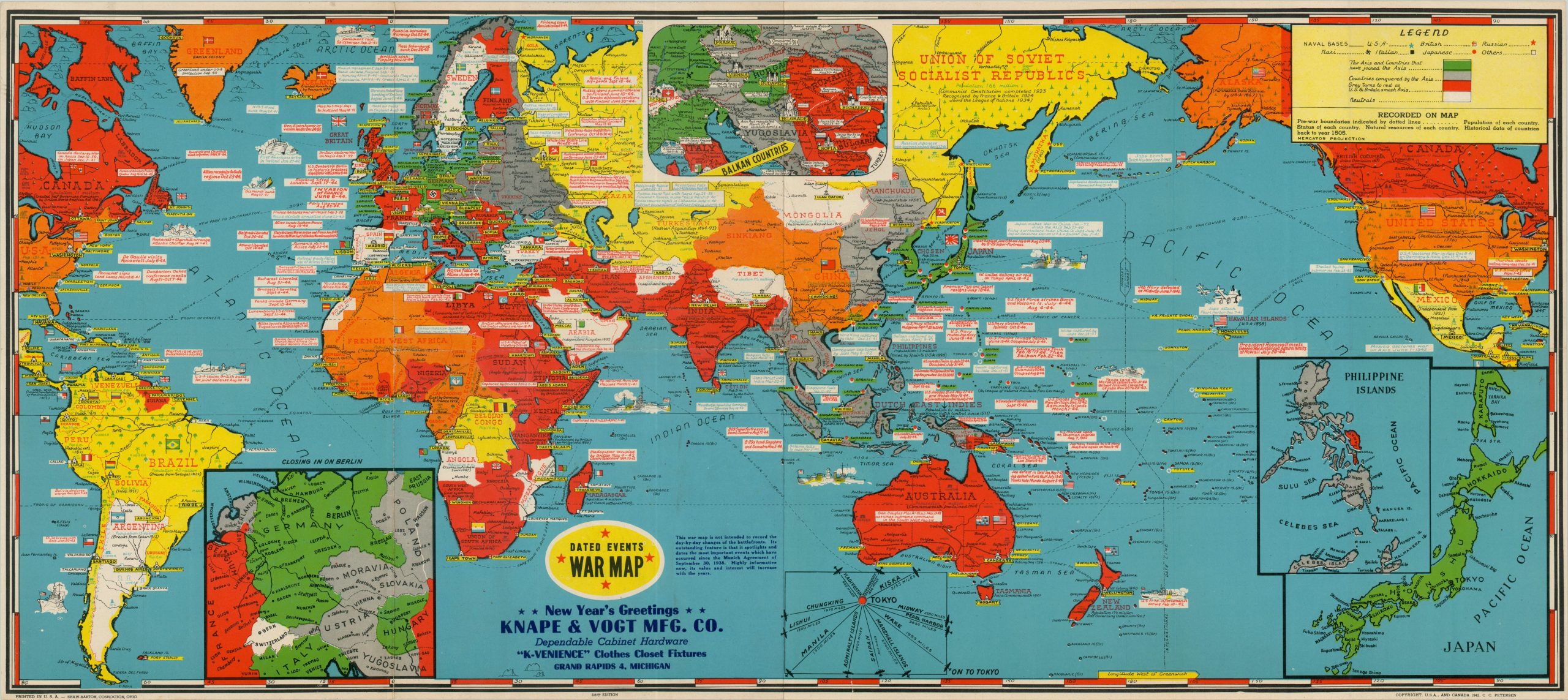Dated Events War Map - 22nd edition
