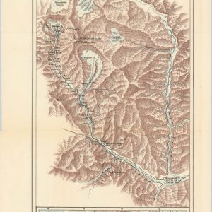 Sketch Map to illustrate the Route of the Fitzgerald Expedition to Aconcagua