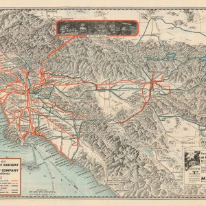 Lines of Pacific Electric Railway and Motor Transit Company in Southern California