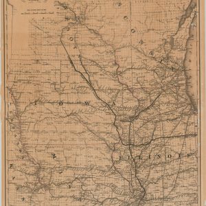 Map Showing the Burlington Cedar Rapids and Minnesota Railway