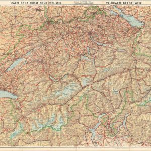 Carte de La Suisse pour Cyclistes [Switzerland]