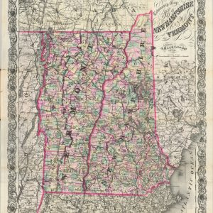 Township Map of the States of New Hampshire and Vermont
