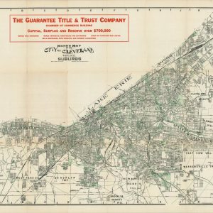 Mohr Map of the City of Cleveland Sixth City and Suburbs