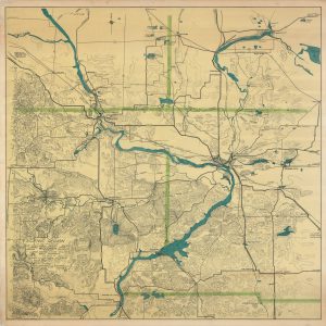 Map of the Scenic Region in the Counties of Sauk, Columbia, Adams, Marquette, Juneau, Dane Wisconsin...