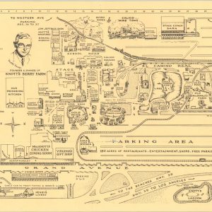 Map Knott's Berry Farm and Ghost Town
