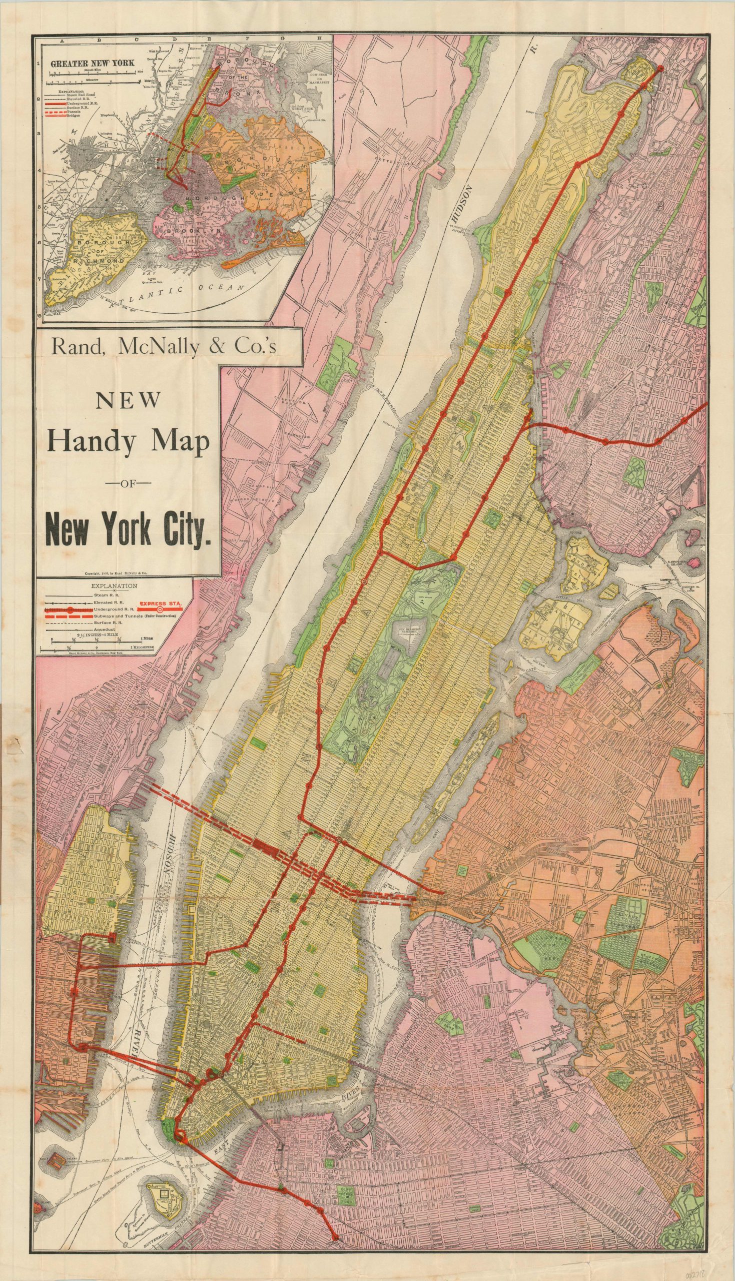 Rand McNally & Co's New Handy Map of New York City