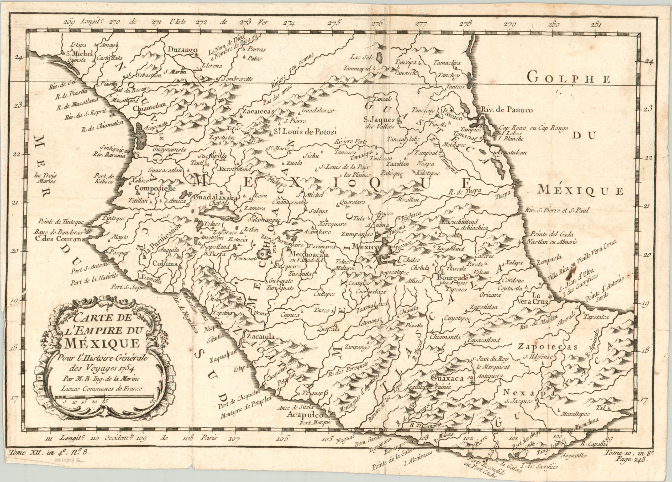 Carte de L'Empire du Mexico.