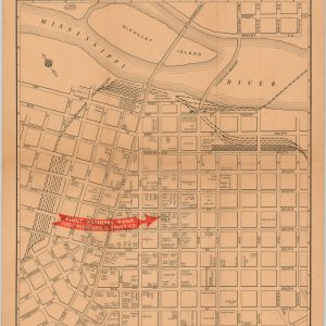 Down-Town Pilot Map Minneapolis, Minnesota