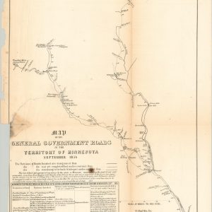 Map of the General Government Roads in the Territory of Minnesota