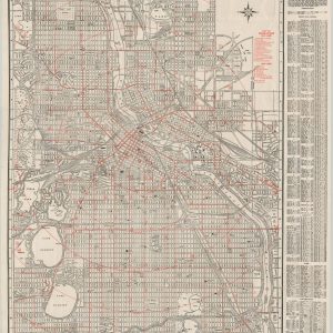 Hudson's Indexed Map of Minneapolis
