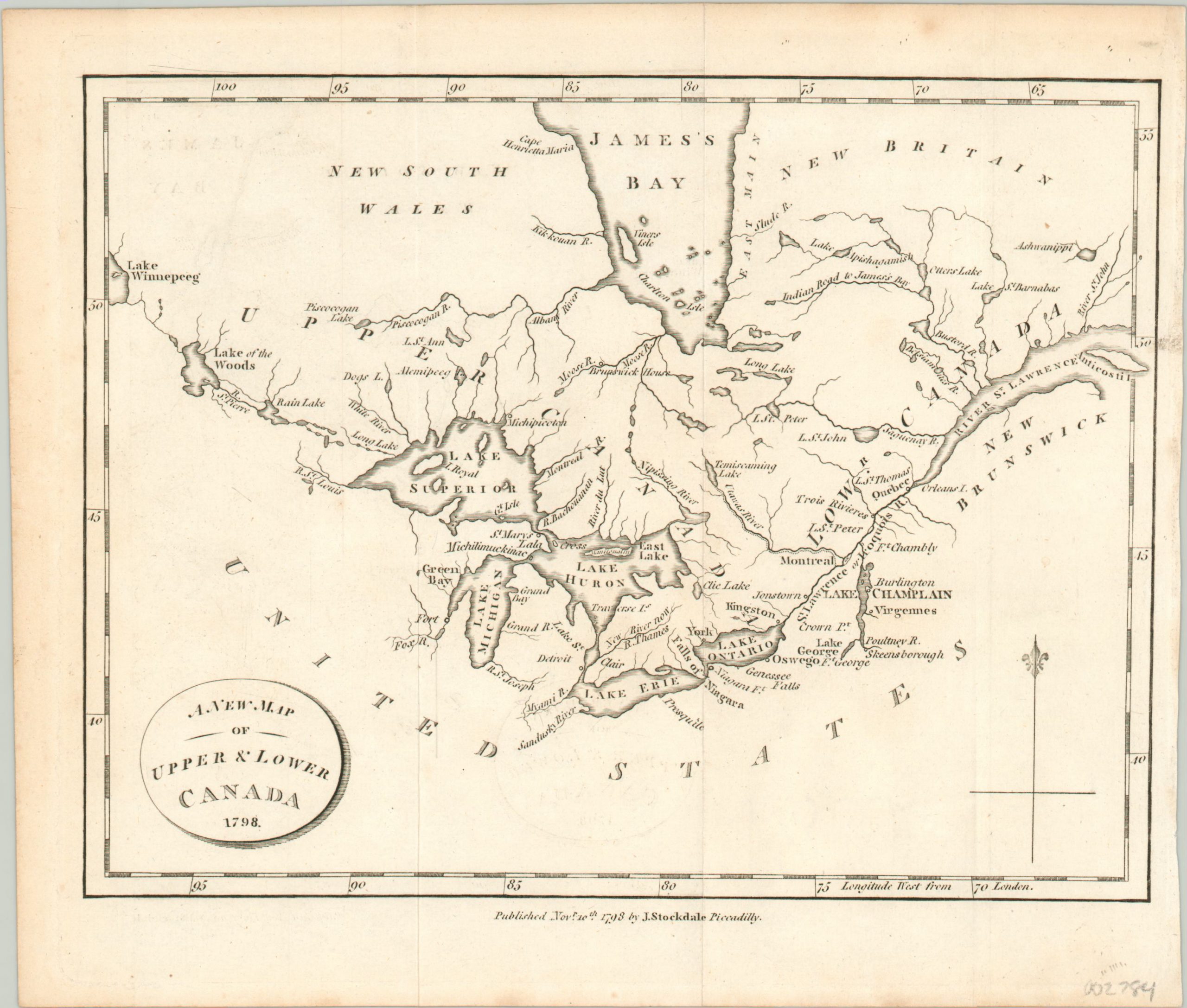 A New Map of Upper & Lower Canada.
