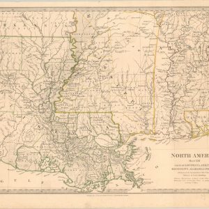 North America Sheet XIII Parts of Louisiana, Arkansas, Mississippi, Alabama & Florida.