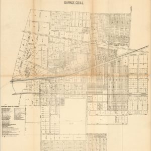 Webster's Map of Lombard DuPage County, Illinois