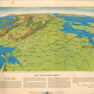 [Seven Remington Rand Maps of WWII Battlefronts]