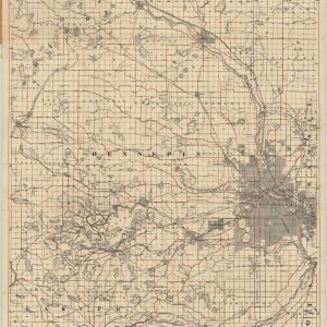 Lyon's Standard Hennepin County Road Map