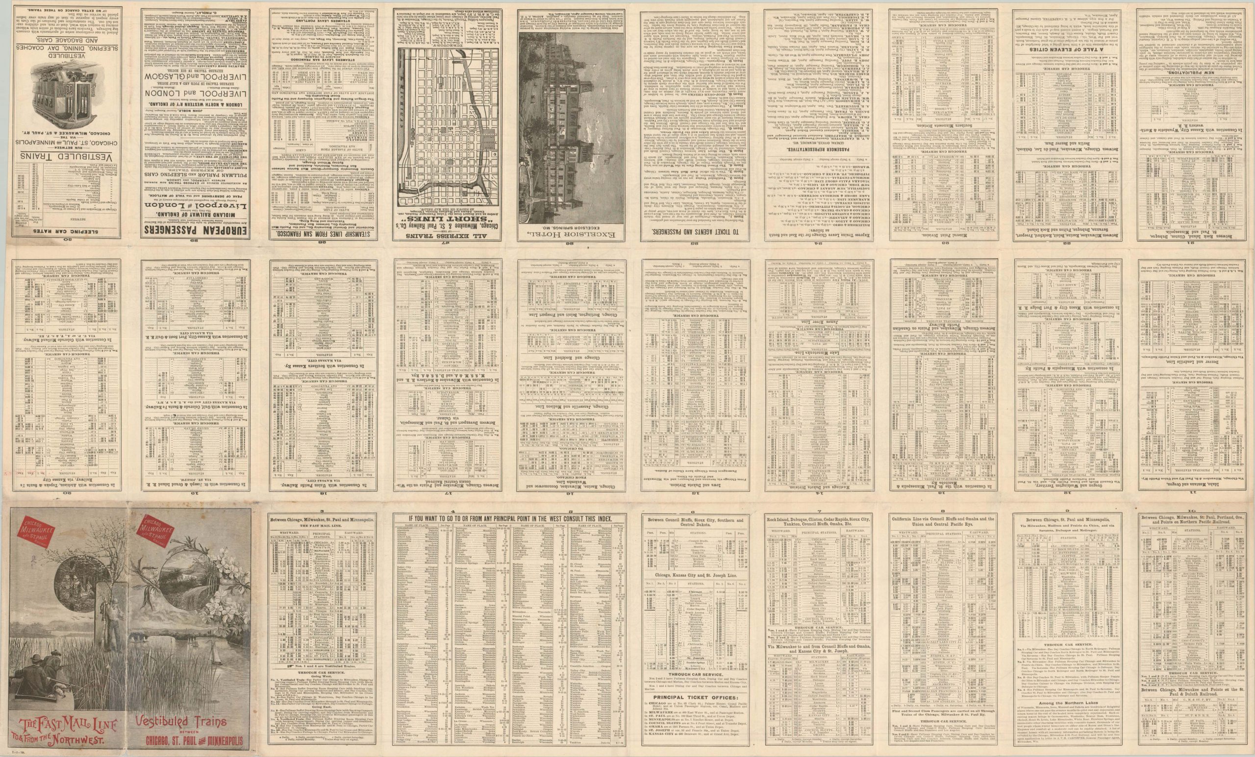 Map of the Chicago-Milwaukee & St. Paul Railway and Connections - Image 3