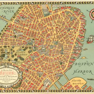 A Map of Old Boston in the Commonwealth of Massachusetts