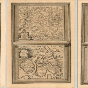 [Five atlas sheets showing Dutch provinces]