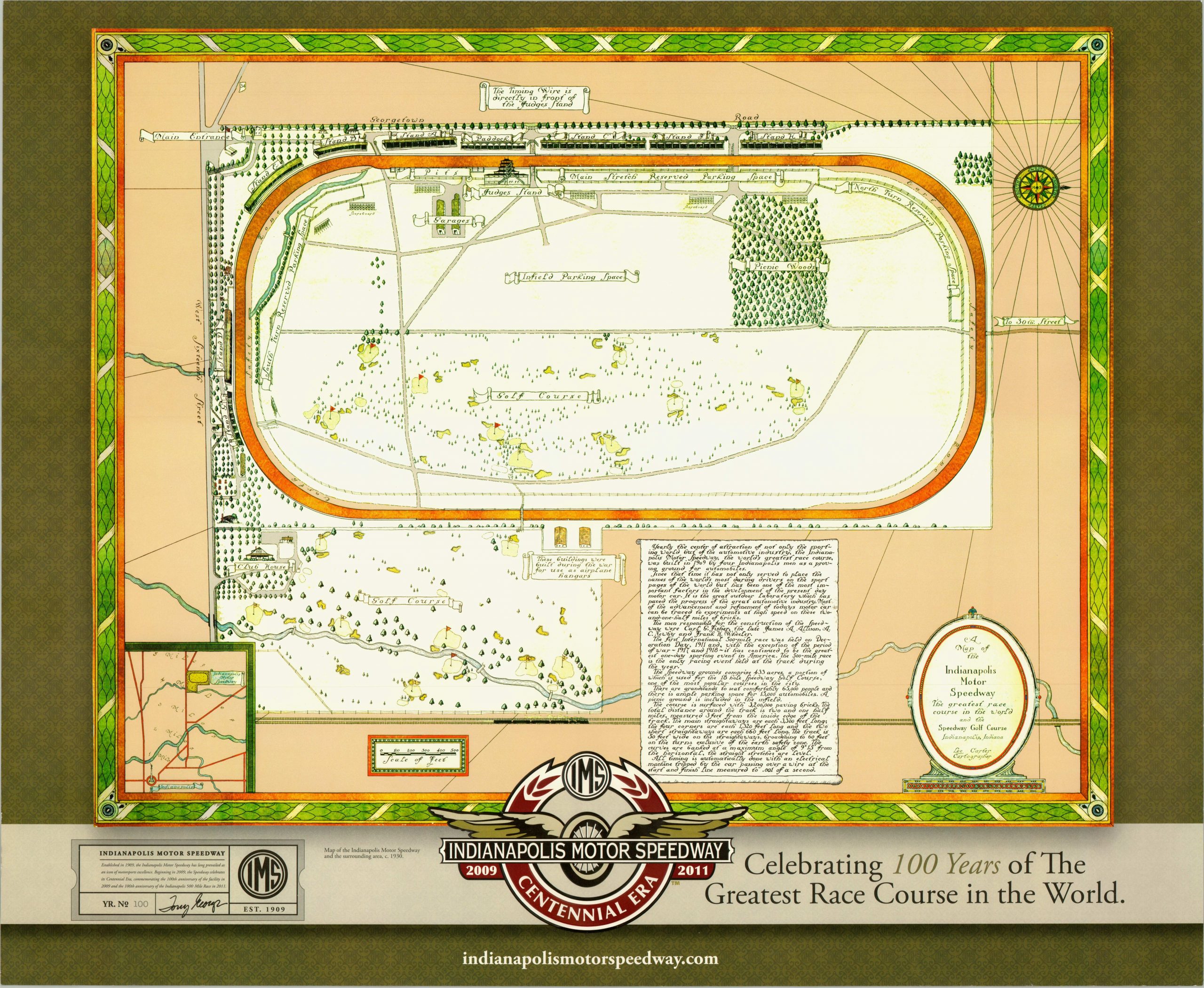 Indianapolis Motor Speedway Map Of Gates