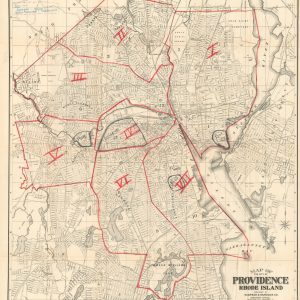 Map of the City of Providence Rhode Island