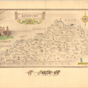 An Historical and Geographical Map of the State of Kentucky. "The Dark and Bloody Ground."