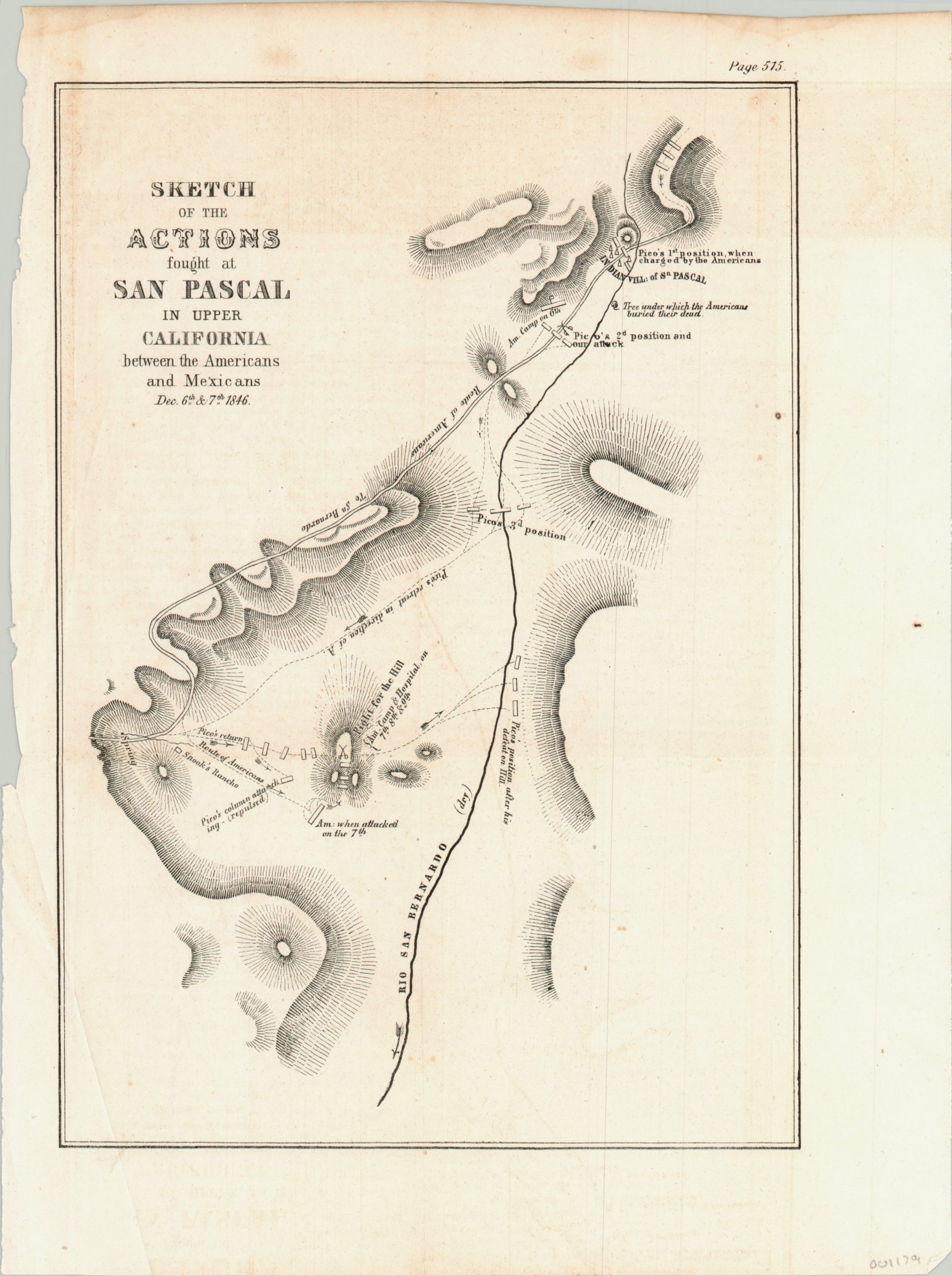 Sketch of the Actions Fought at San Pascal in Upper California
