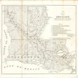 Map of Louisiana Representing the Several Land Districts