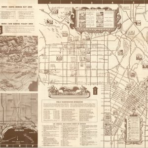 Los Angeles City and County Map for Service Men and Women