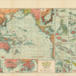 Map of Pacific Ocean Mercator's Projection