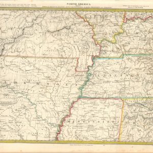 North America Sheet X Parts of Missouri, Illinois, Kentucky, Tennessee, Alabama, Mississippi, and Arkansas