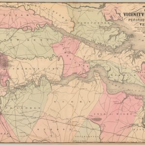 Johnson's Map of the Vicinity of Richmond, and Peninsular Campaign in Virginia.