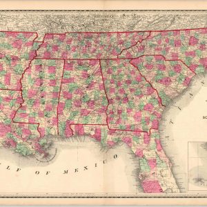Map of the Southern States