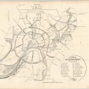 Plan de la ville capitale de Moscou