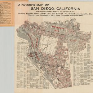 Atwood's Map of San Diego, California