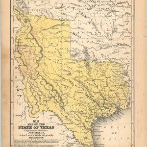 No. 13 Map of the State of Texas