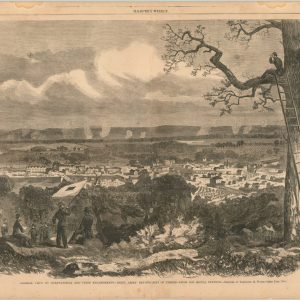 General View of Chattanooga and Union Encampments - Rebel Army Beyond Belt of Timber - From our Signal Station