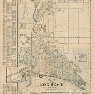 Map of the City of Long Beach California